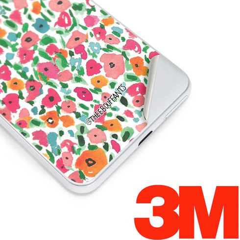 Bouffants and Broken Hearts Watercolor Floral Google Pixel 3 Skin